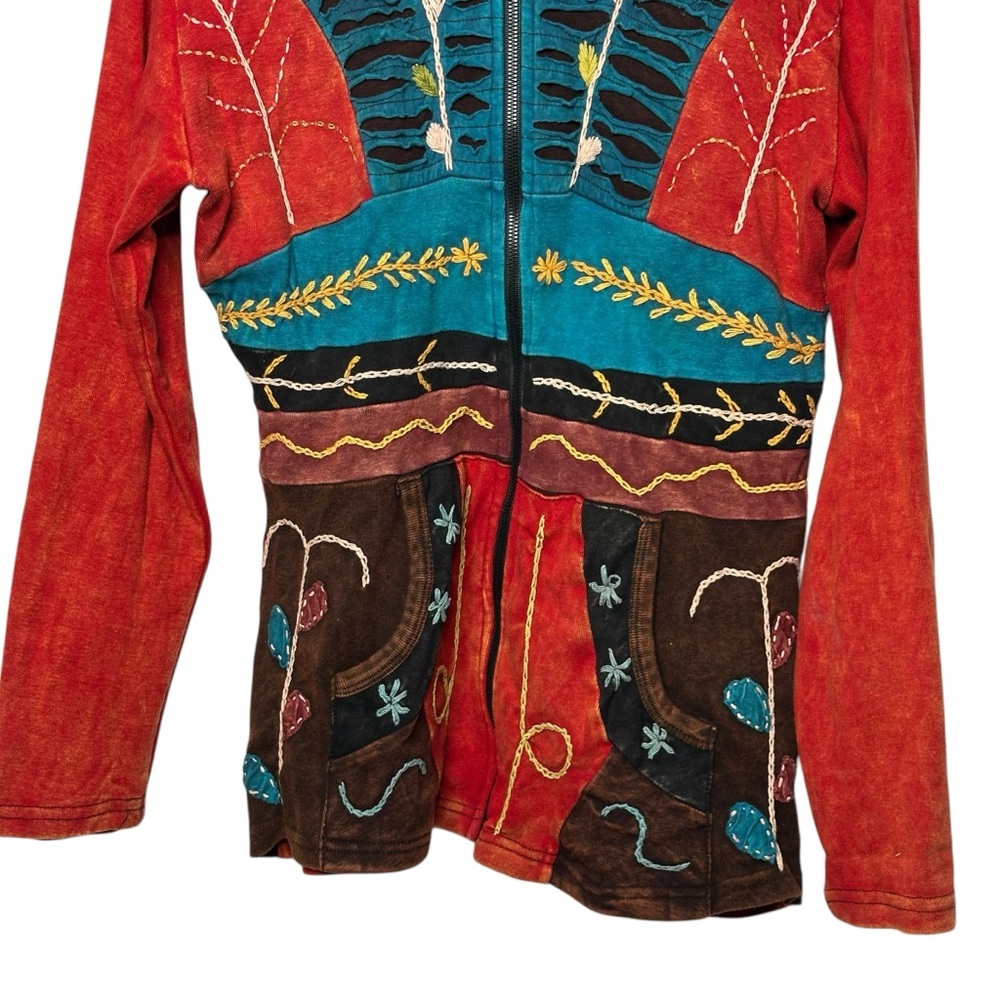 Rising International Boho Patchwork Embroidered H… - image 4